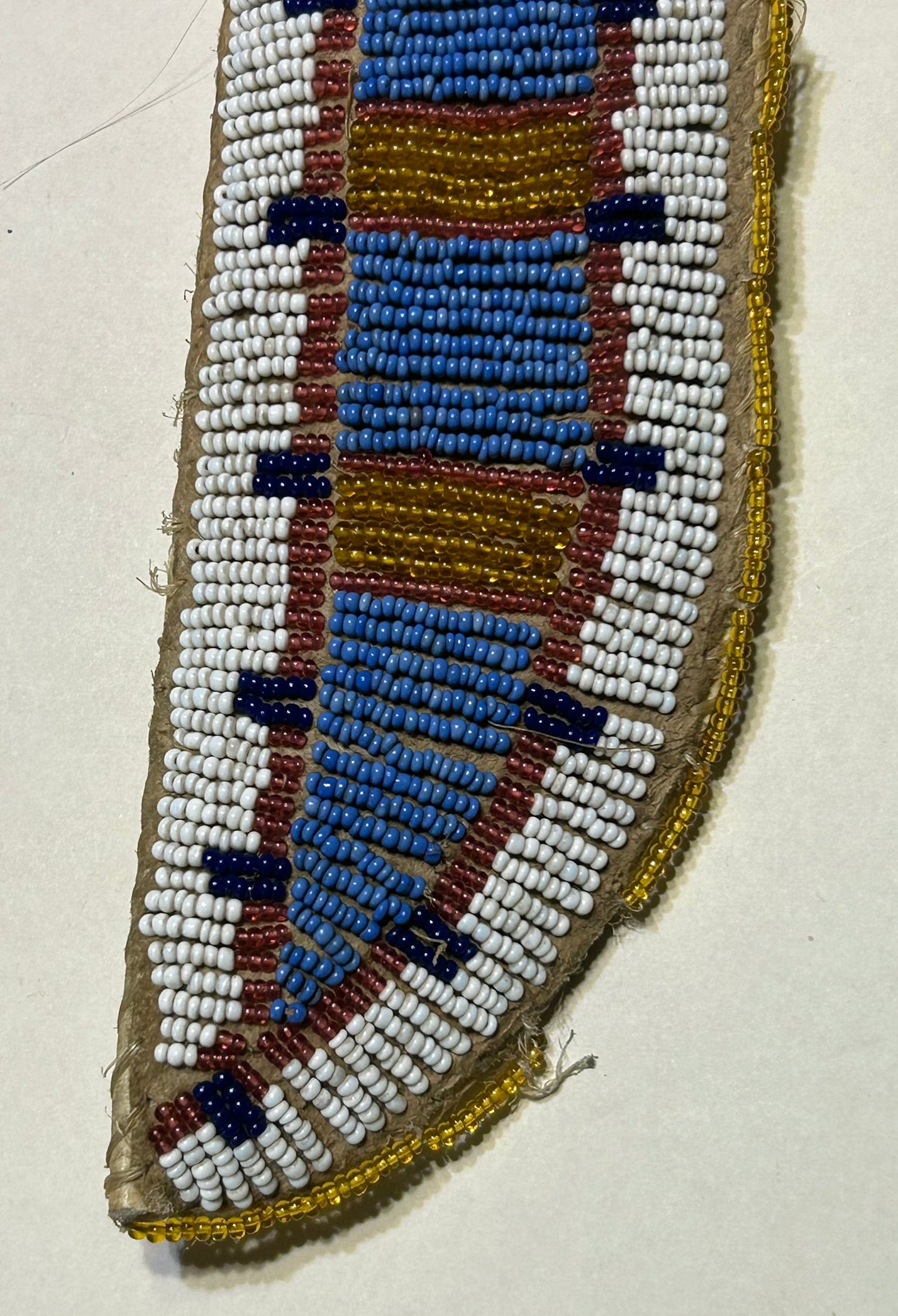 NATIVE AMERICAN SIOUX BEADED KNIFE SHEATH CIRCA 1890