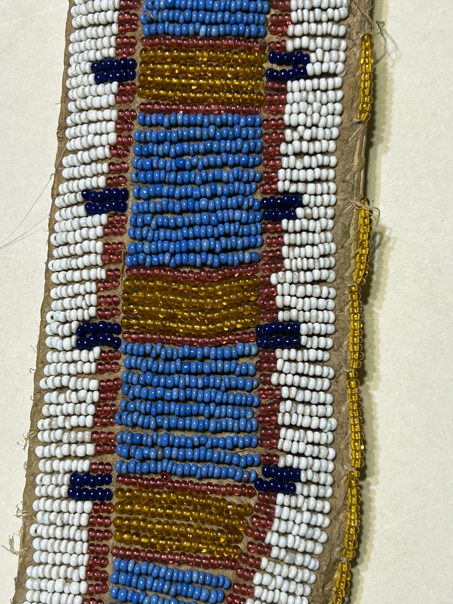NATIVE AMERICAN SIOUX BEADED KNIFE SHEATH CIRCA 1890
