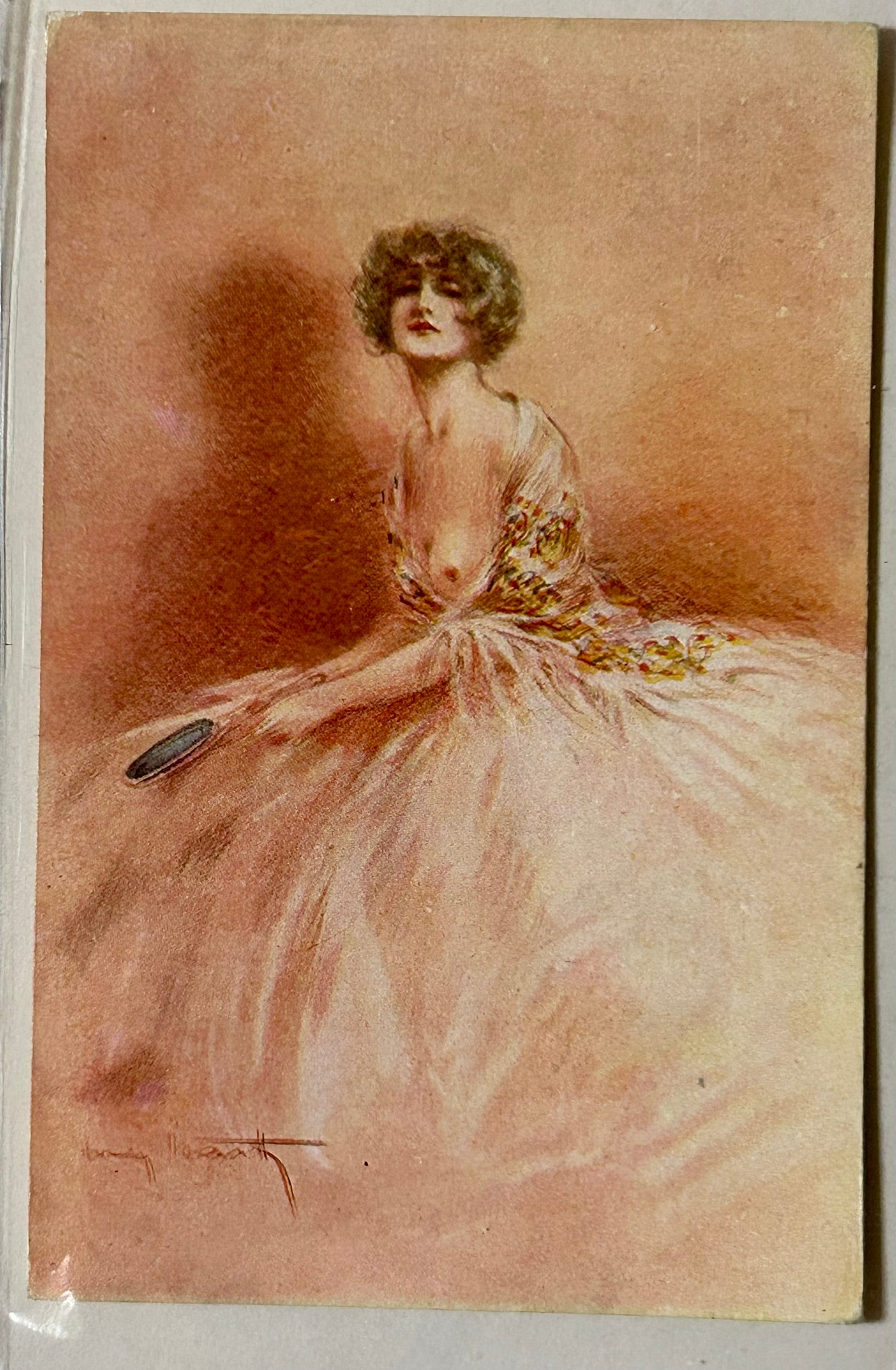 LOUIS ICART PAIR OF FRENCH POSTCARDS UNUSED