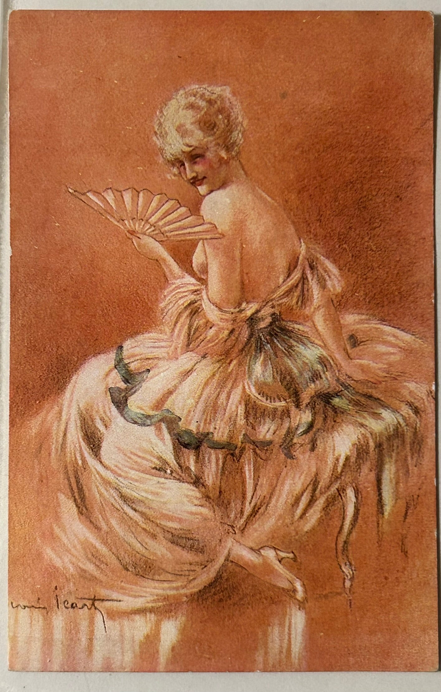 LOUIS ICART PAIR OF FRENCH POSTCARDS UNUSED
