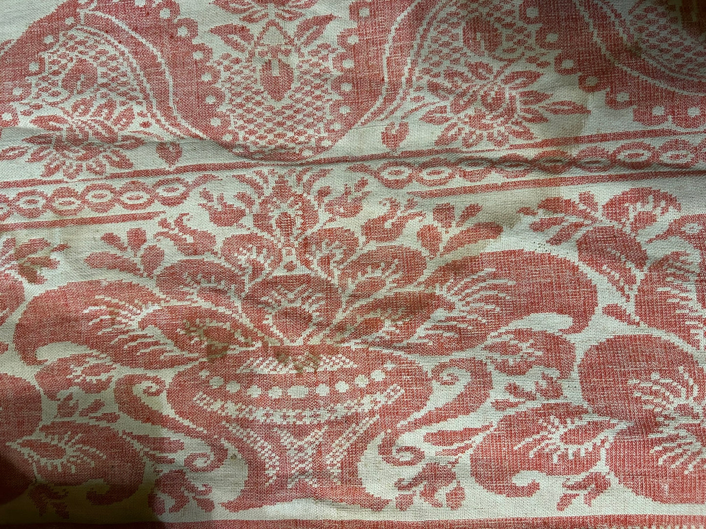 TENNESSEE MID 1800'S RARE ANTIQUE COVERLET WITH DOGS, EAGLES, BIRDS, FLAGS.