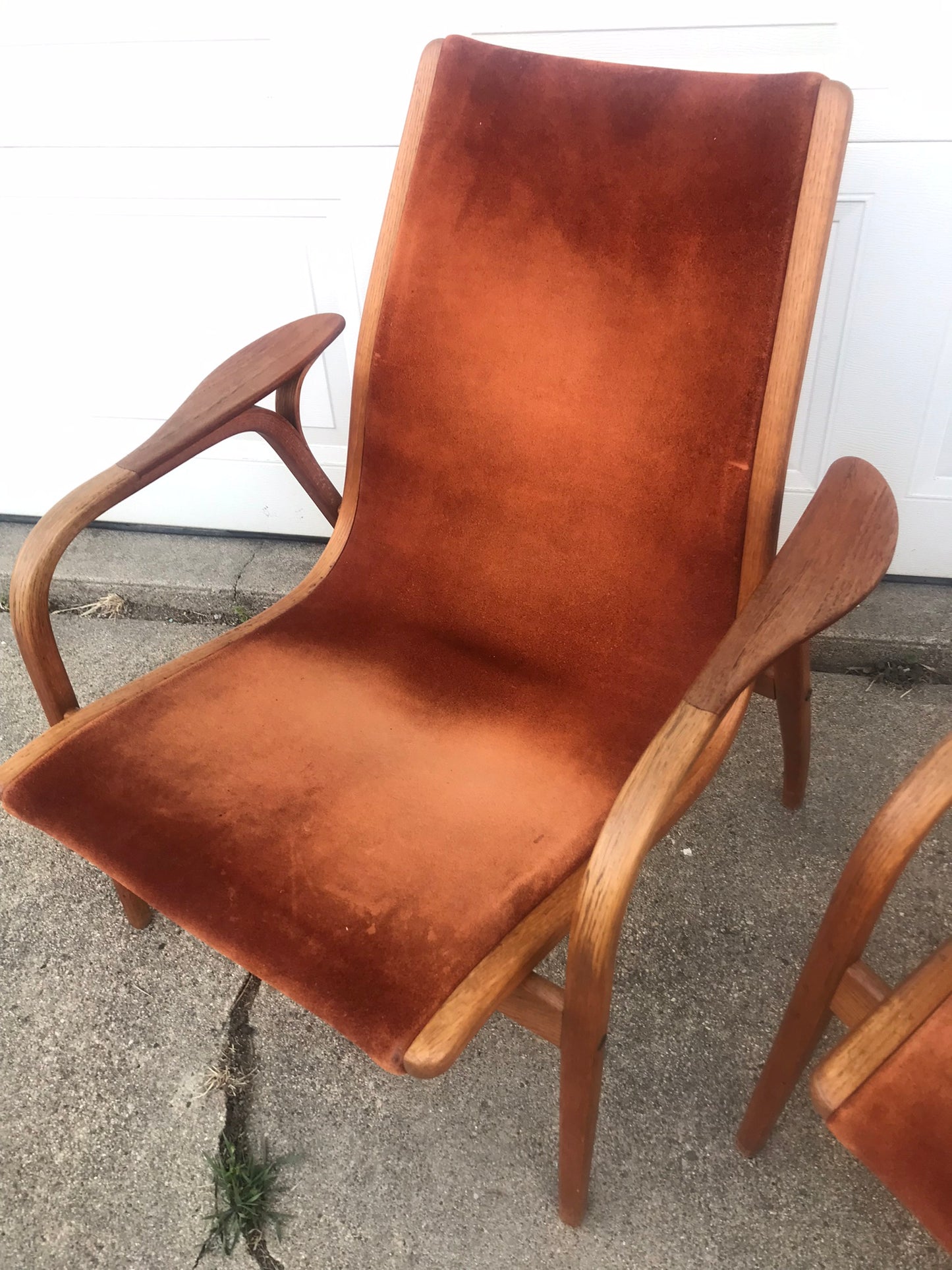 YNGVE EKSTROM FOR SWEDESE LAMINO MID CENTURY CHAIRS