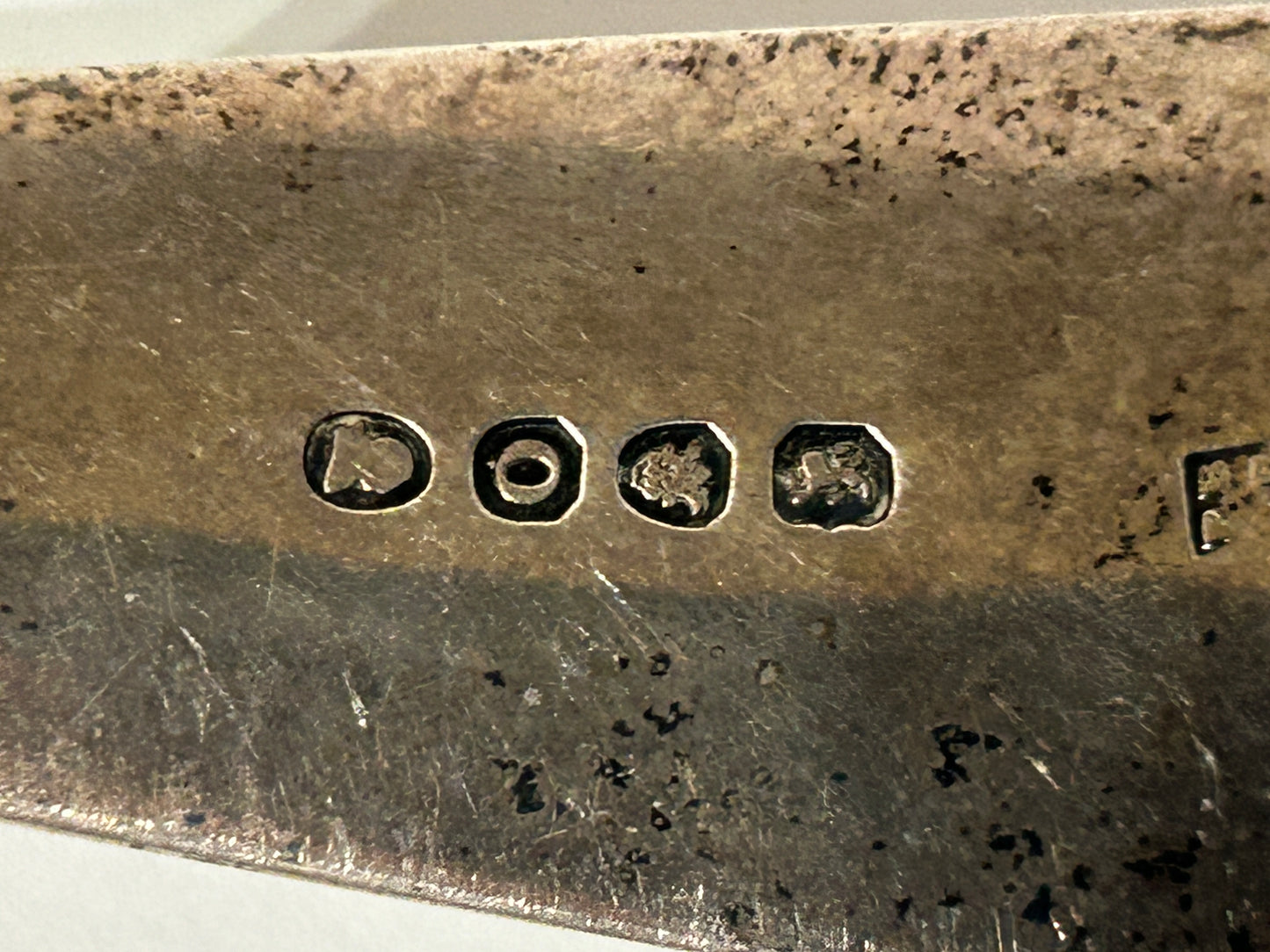 STERLING ANTIQUE FISH SERVER EARLY 1800'S