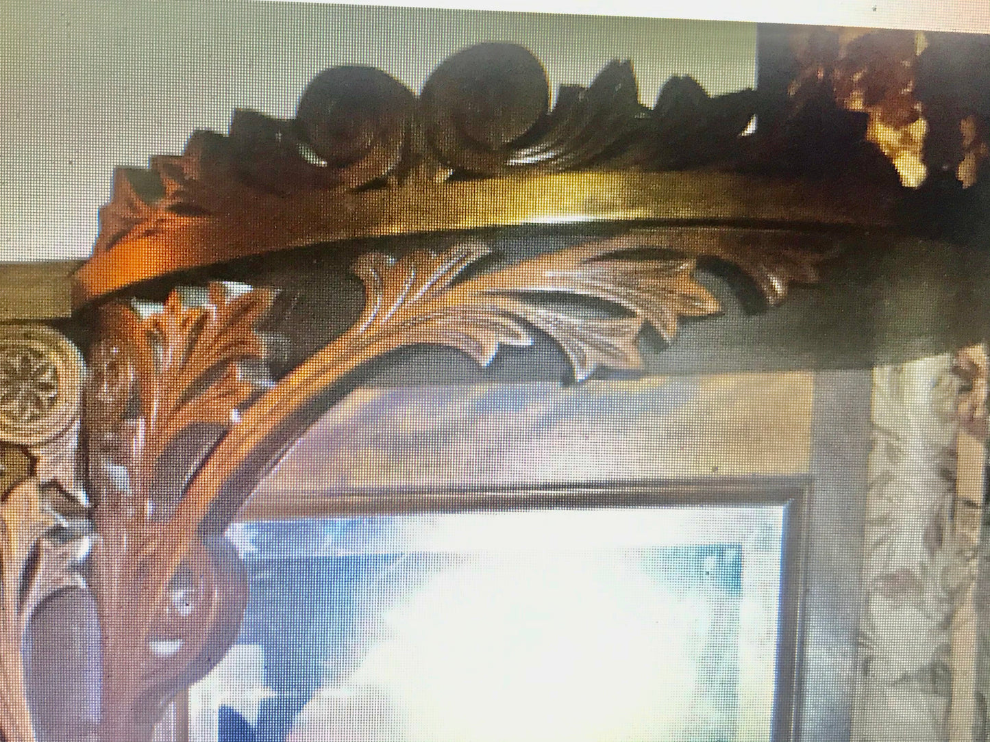 FANCY CARVED ANTIQUE ETAGERE