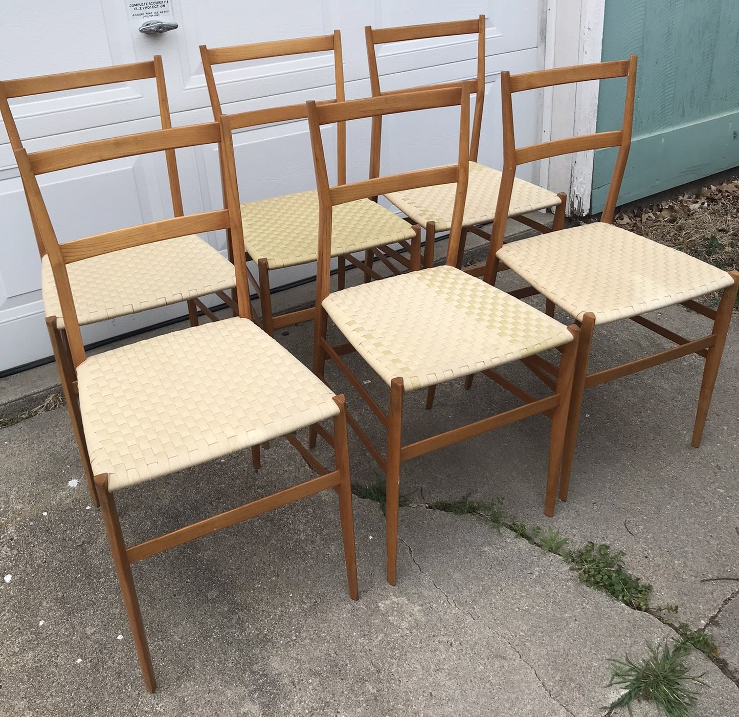 GIO PONTI SUPERLEGGERA #699 SET OF SIX CHAIRS