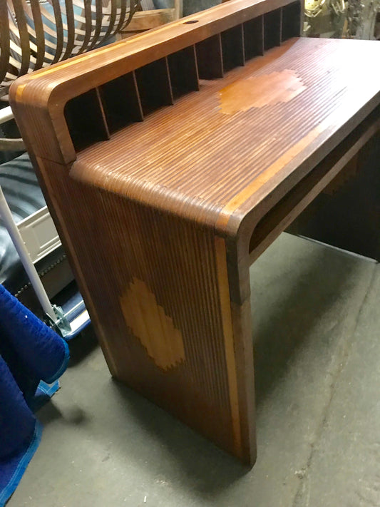 1930's MID CENTURY LAMINATED VERY UNUSUAL DESK