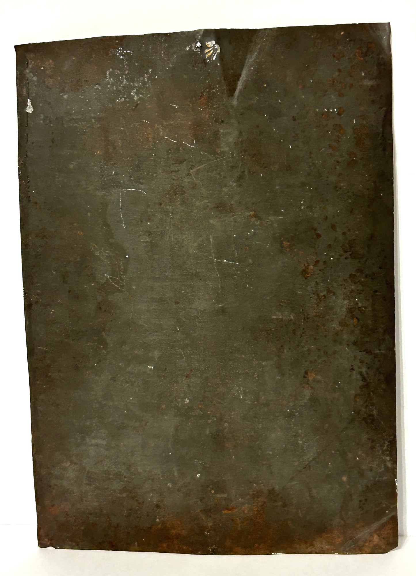 ANTIQUE RETABLO RELIGIOUS PAINTING ON TIN