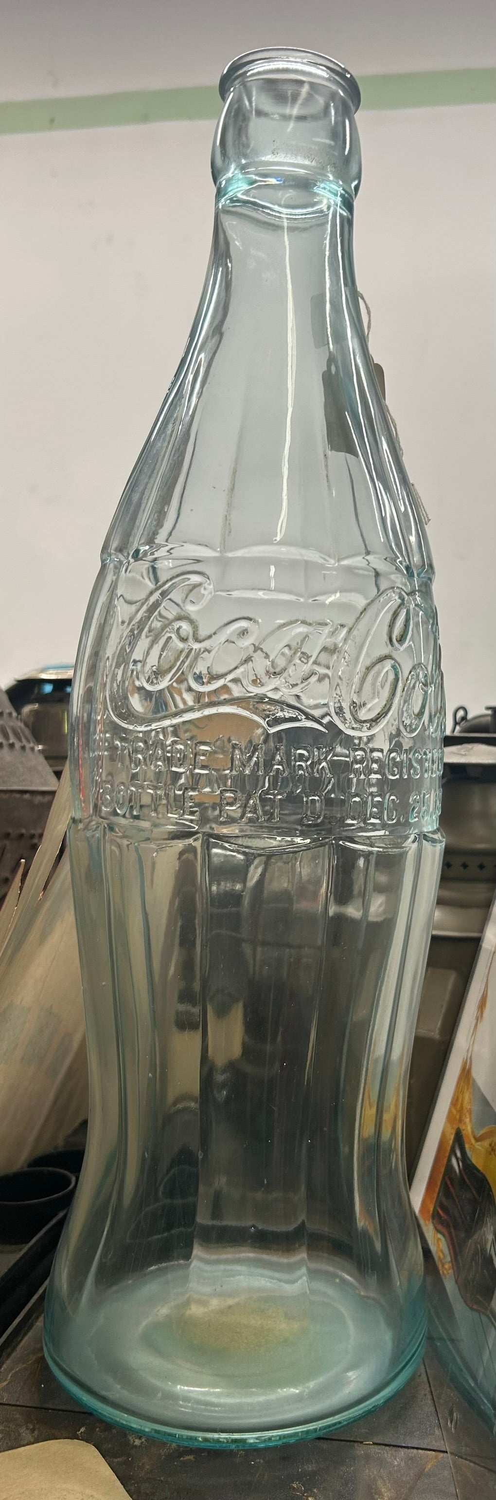 COCA COLA LARGE 1923 DISPLAY BOTTLE
