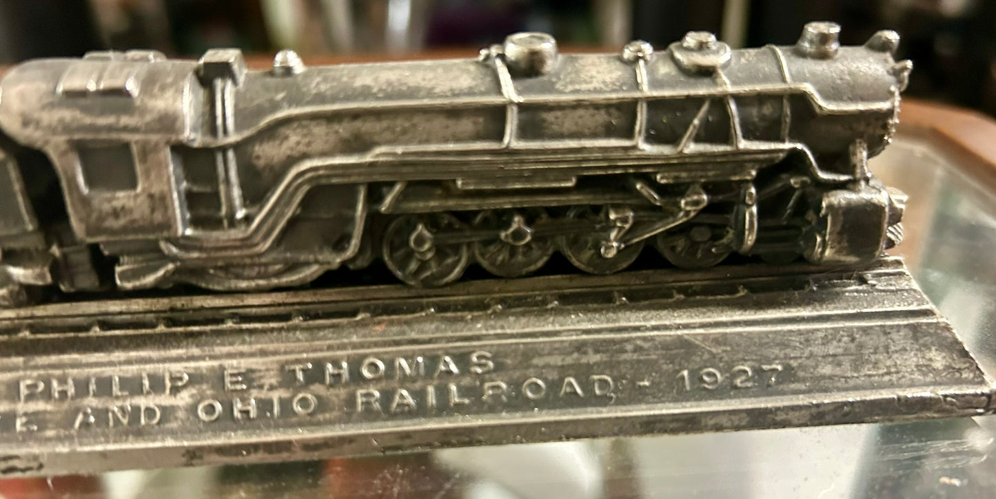 BALTIMORE & OHIO RAILROAD ADVERTISING FIGURAL TRAIN PAPERWEIGHT