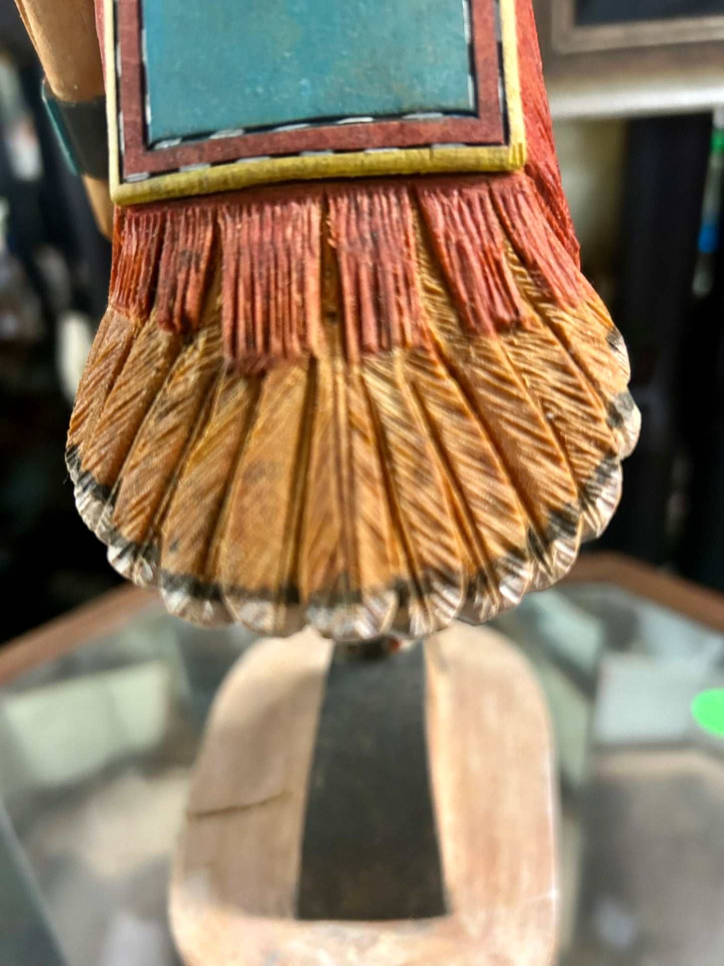 SUN KATSINA HOPI CARVED FIGURE BY CECIL CALNIMPTEWA