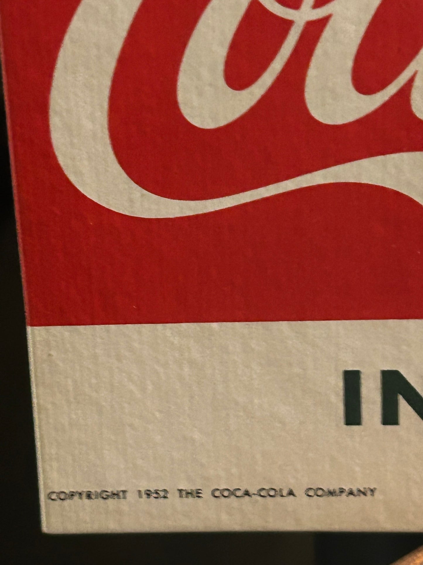 COKE HAMBURGER SANDWICH AND COCA COLA CARDBOARD SIGN
