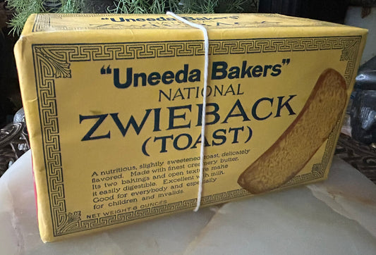 ANTIQUE NATIONAL BISCUIT  ZWIEBACK DEALER DISPLAY BOX