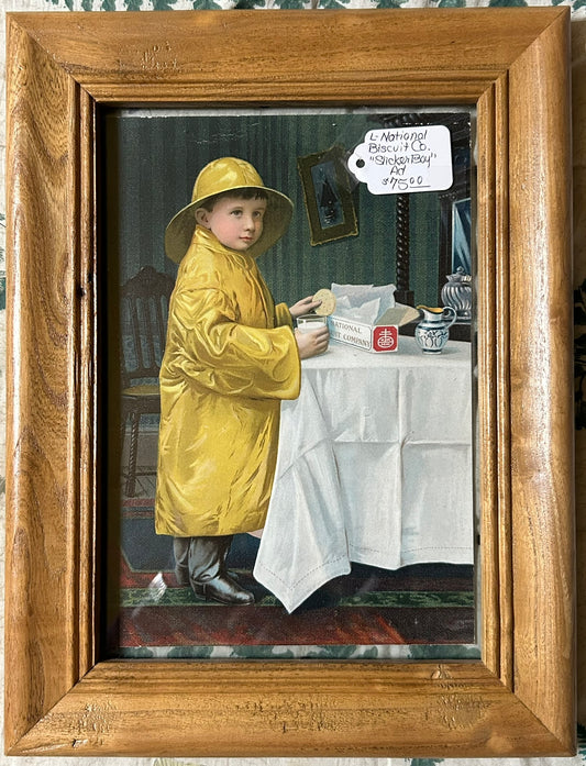 NATIONAL BISCUIT COMPANY SLICKER BOY ADVERTISEMENT