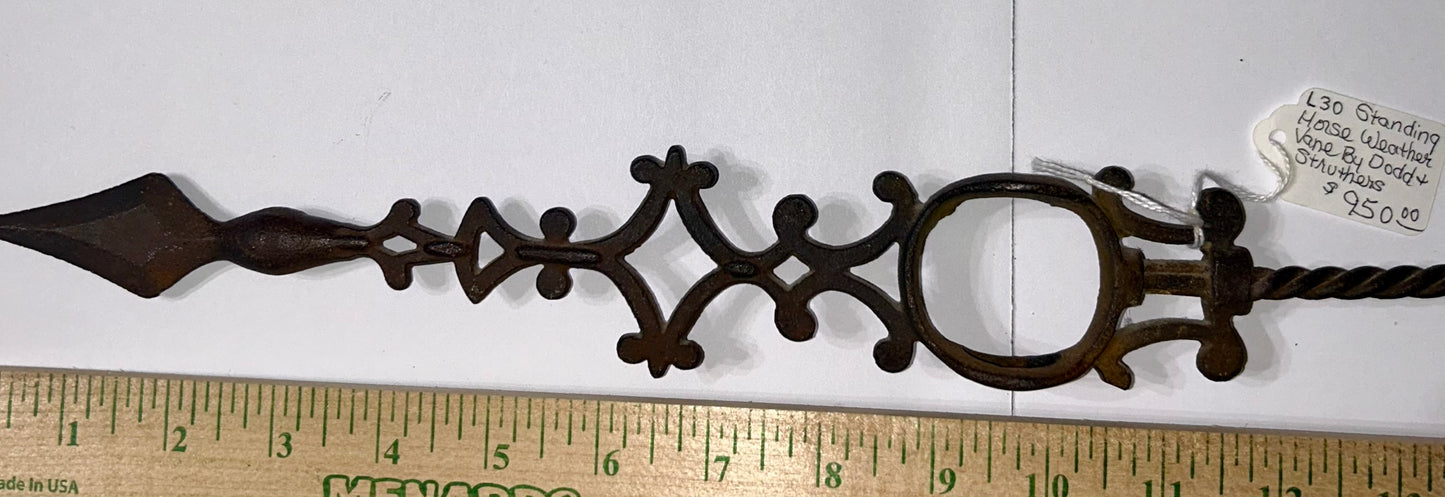 ANTIQUE STANDING HORSE COPPER WEATHERVANE BY DODD AND STRUTHERS