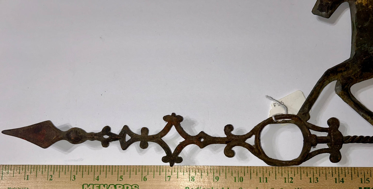 ANTIQUE RUNNING HORSE WEATHERVANE ARROW