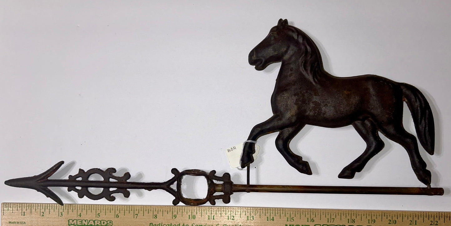 ANTIQUE TROTTING HORSE WEATHERVANE