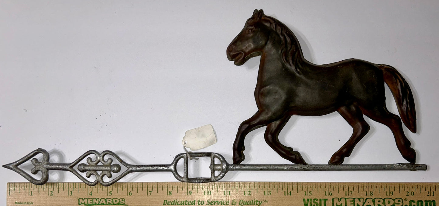 ANTIQUE HORSE WEATHERVANE ARROW