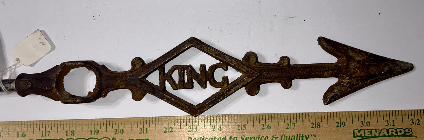 ANTIQUE CIRCUS HORSE WEATHERVANE ARROW BY KING
