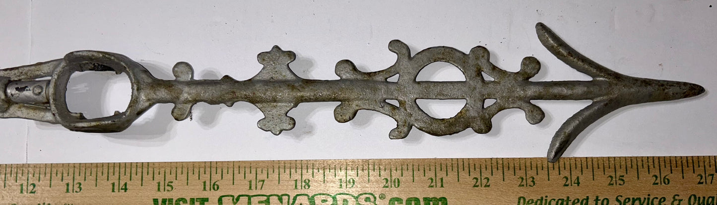 ANTIQUE COW WEATHERVANE ARROW