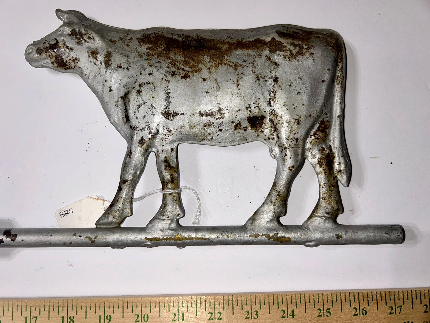 ANTIQUE COW WEATHERVANE ARROW