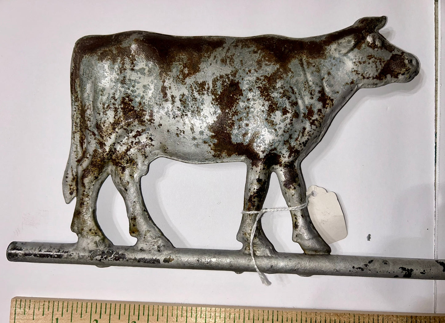 ANTIQUE COW WEATHERVANE ARROW