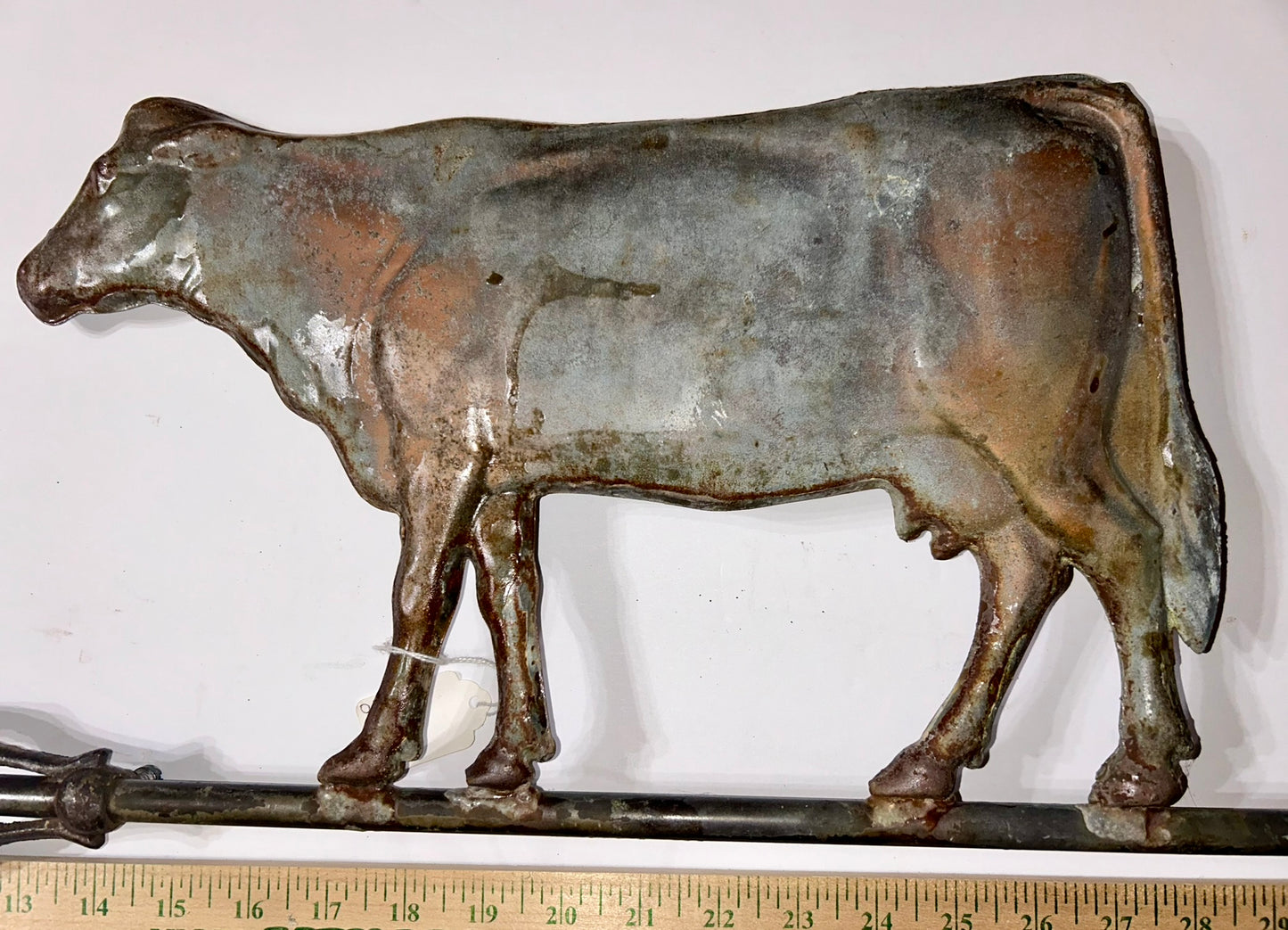 ANTIQUE COW LARGE WEATHERVANE