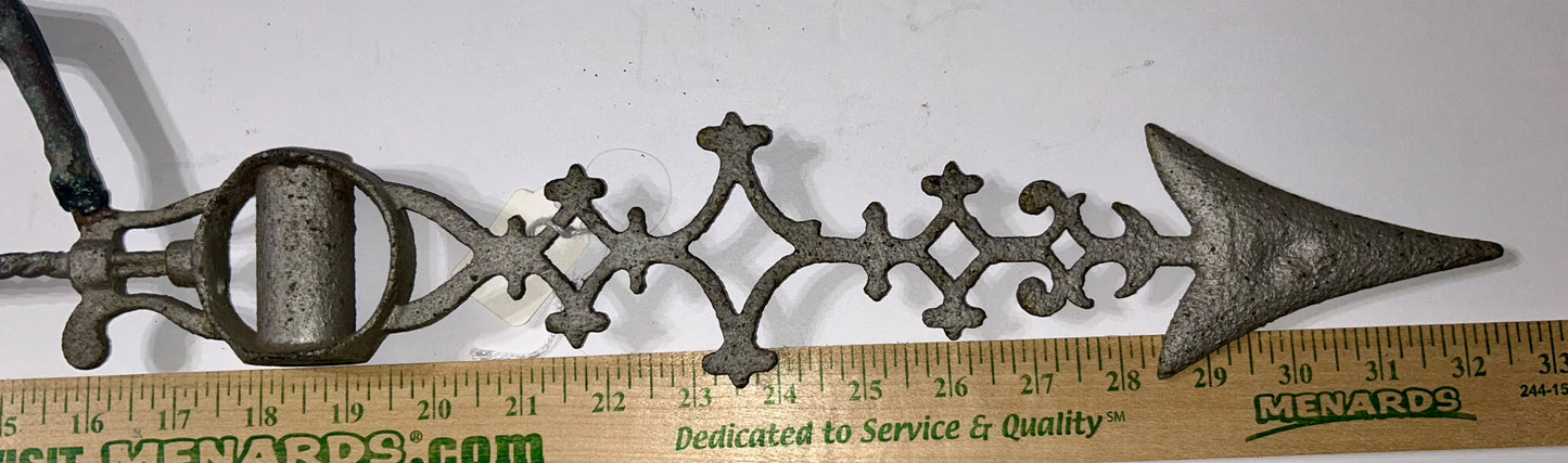 ANTIQUE COPPER RUNNING HORSE WEATHERVANE