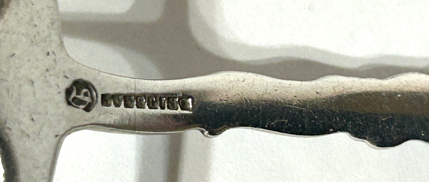 STERLING ANTIQUE LARGE SERVING FORK BY WM. B. DURGIN