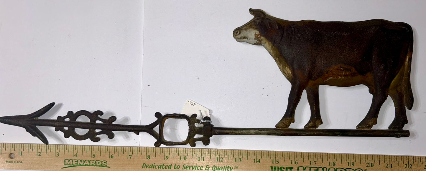 ANTIQUE COW WEATHERVANE