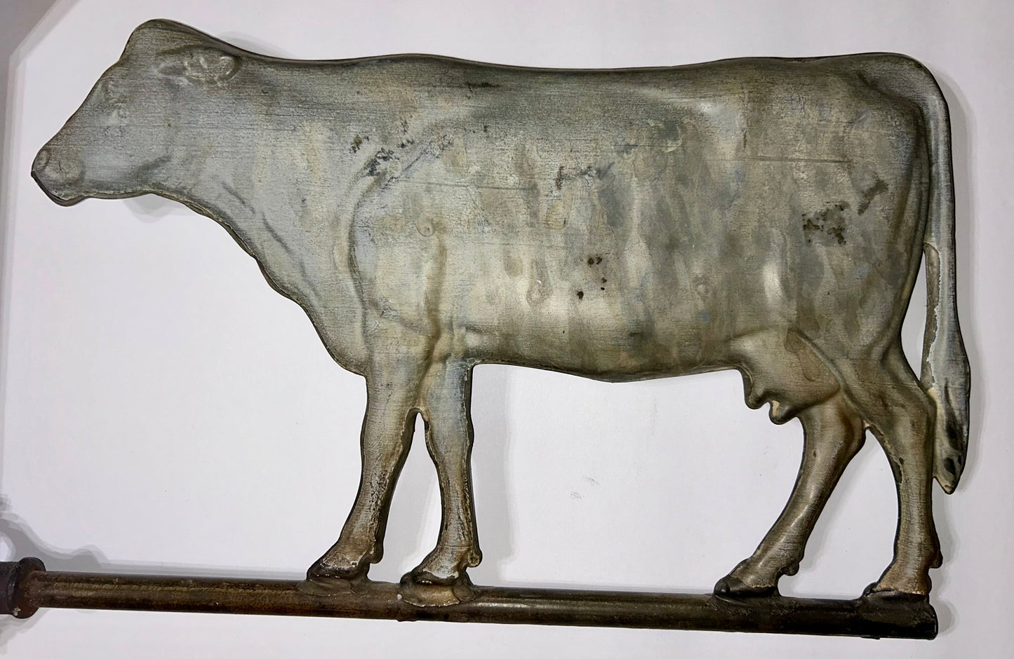 ANTIQUE COW LARGE WEATHERVANE