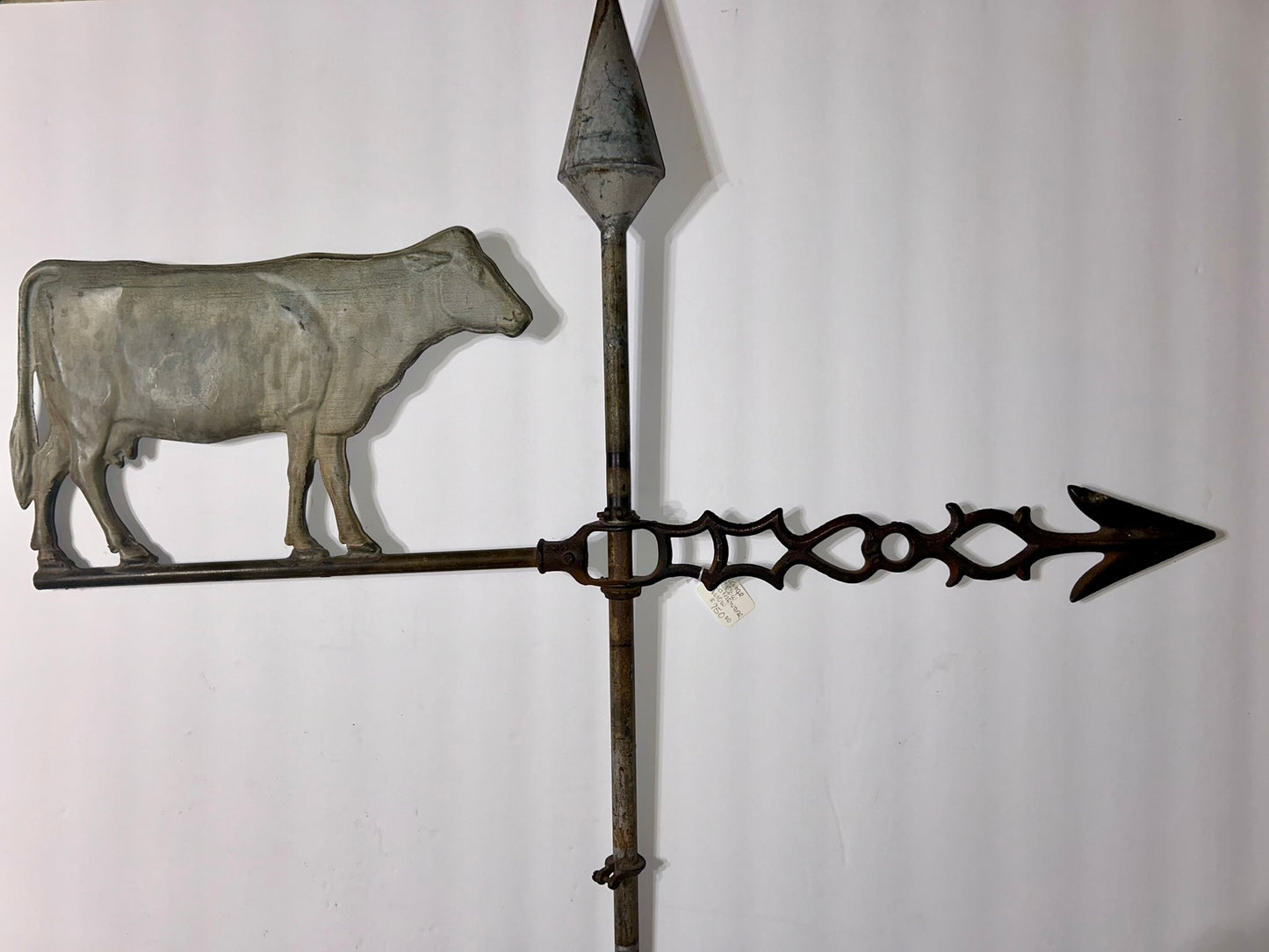 ANTIQUE COW LARGE WEATHERVANE