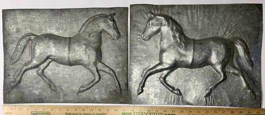 ANTIQUE HORSE WEATHER VANE RARE UNASSEMBLED TWO HAVES