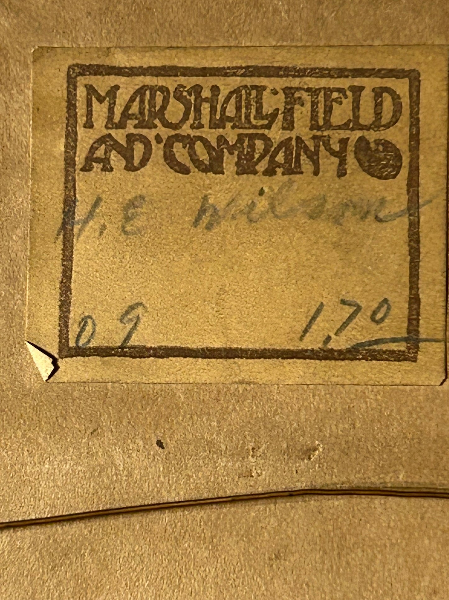 H. E. WILSON WATERCOLOR OF TREES AND PATH