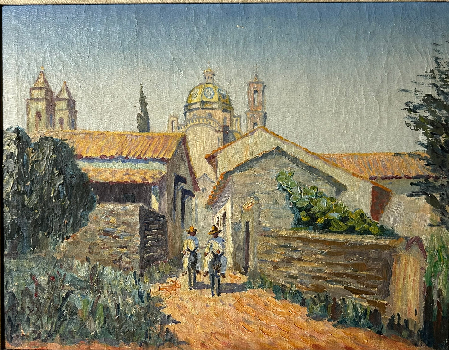 SOUTHWEST PAINTING OF TAXCO CITY BY REYNALDO MAYA