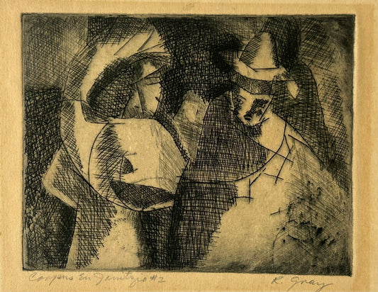 R. GRAY MODERNISM ENGRAVING