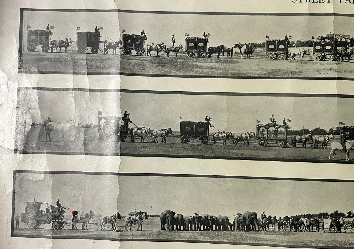 CAMPBELL BROS. PANORAMIC CIRCUS STREET PARADE PHOTOS FROM EARLY 1900