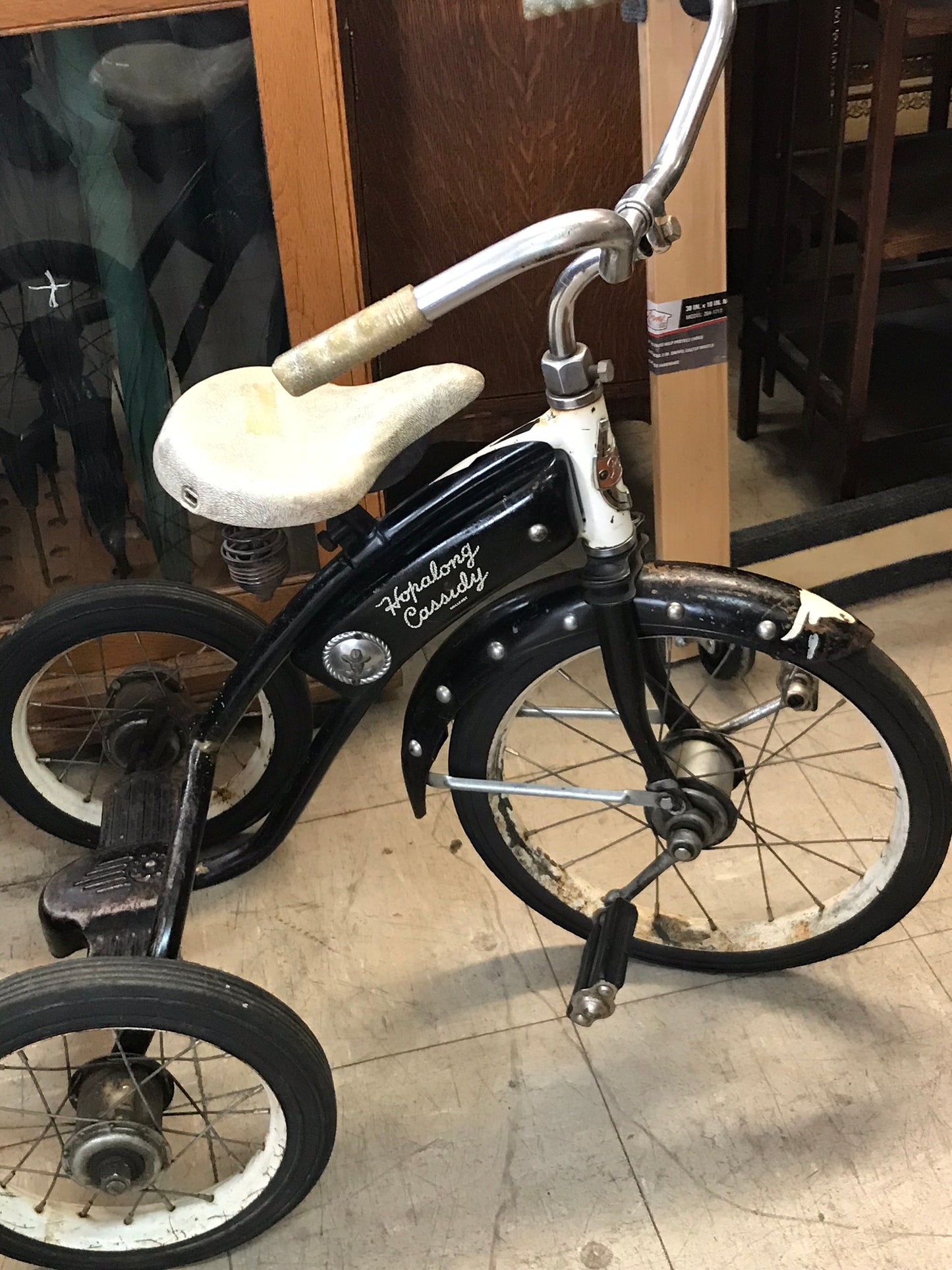 HOPALONG CASSIDY 1950'S TRICYCLE