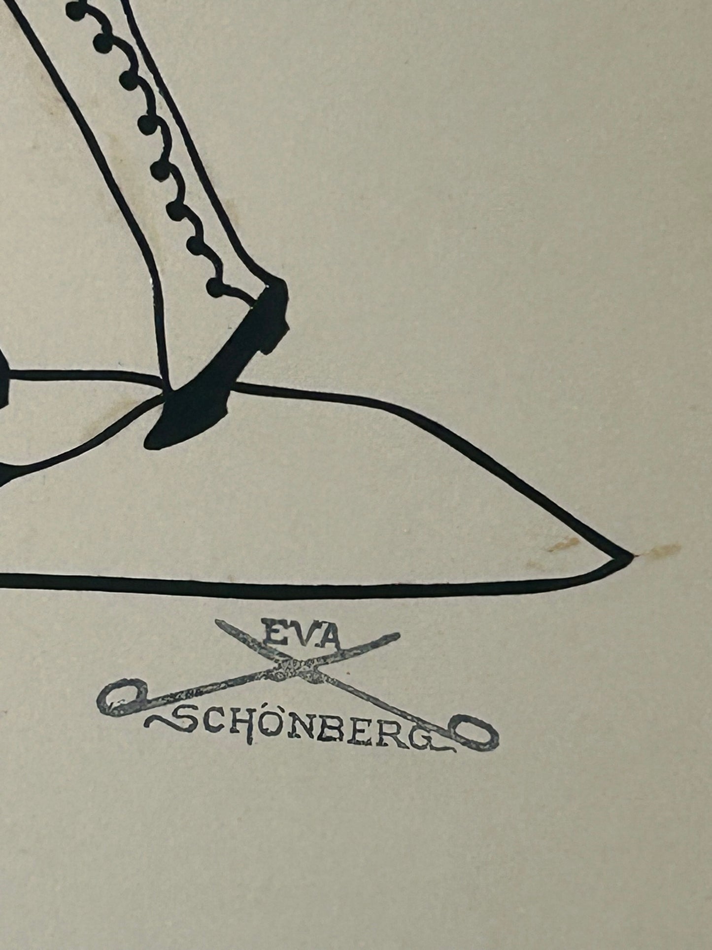 EVA SCHONBERG SILHOUETTE CUT OUT ART FROM 1920'S