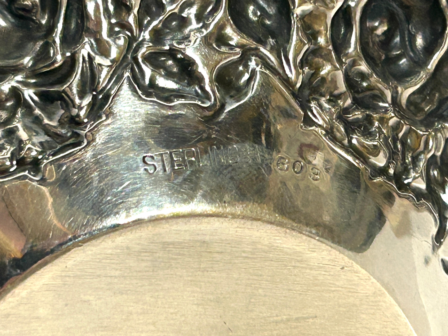 ANTIQUE STERLING SILVER PAIR OF BON BON DISHES