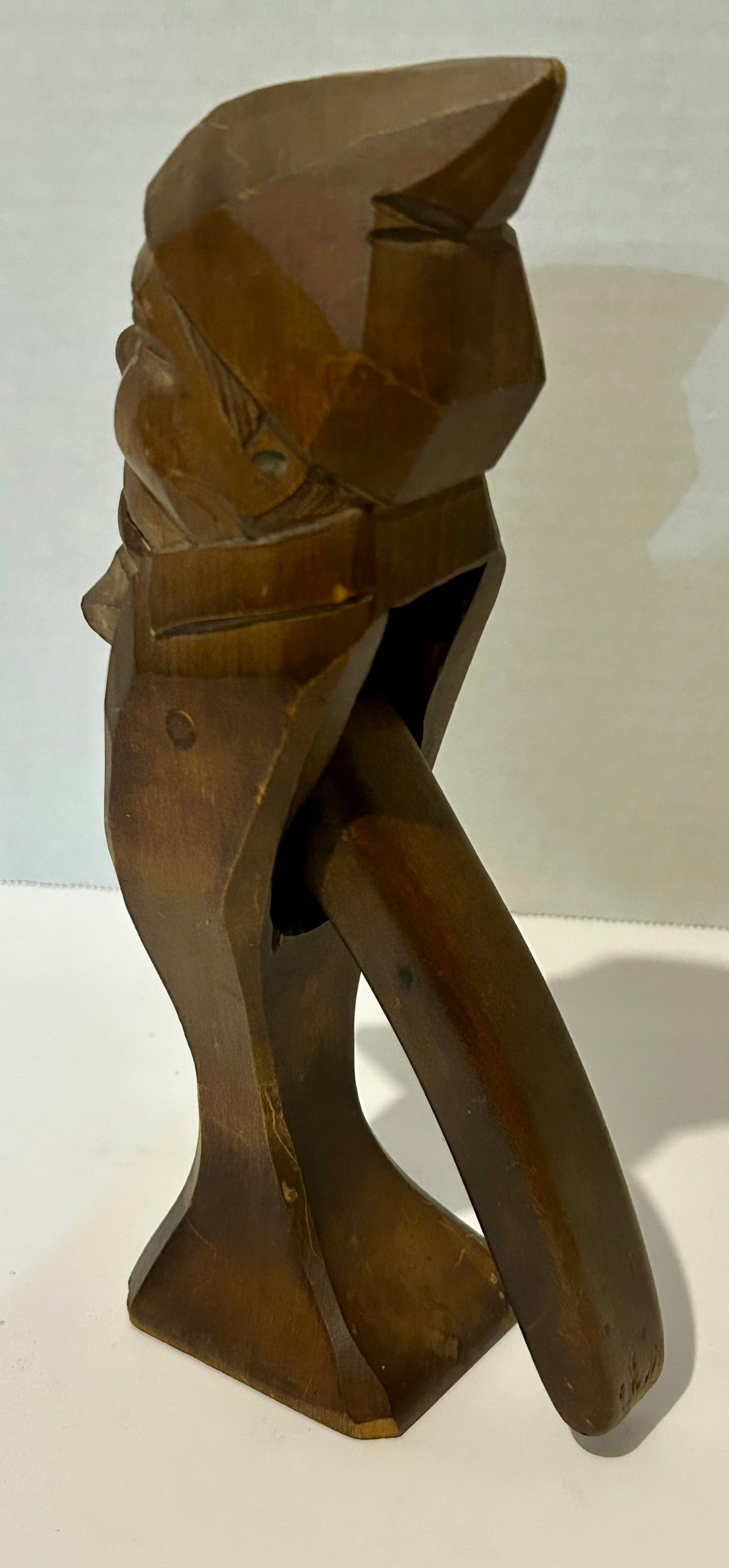 BLACK FOREST WOOD ANTIQUE CARVED MAN NUT CRACKER