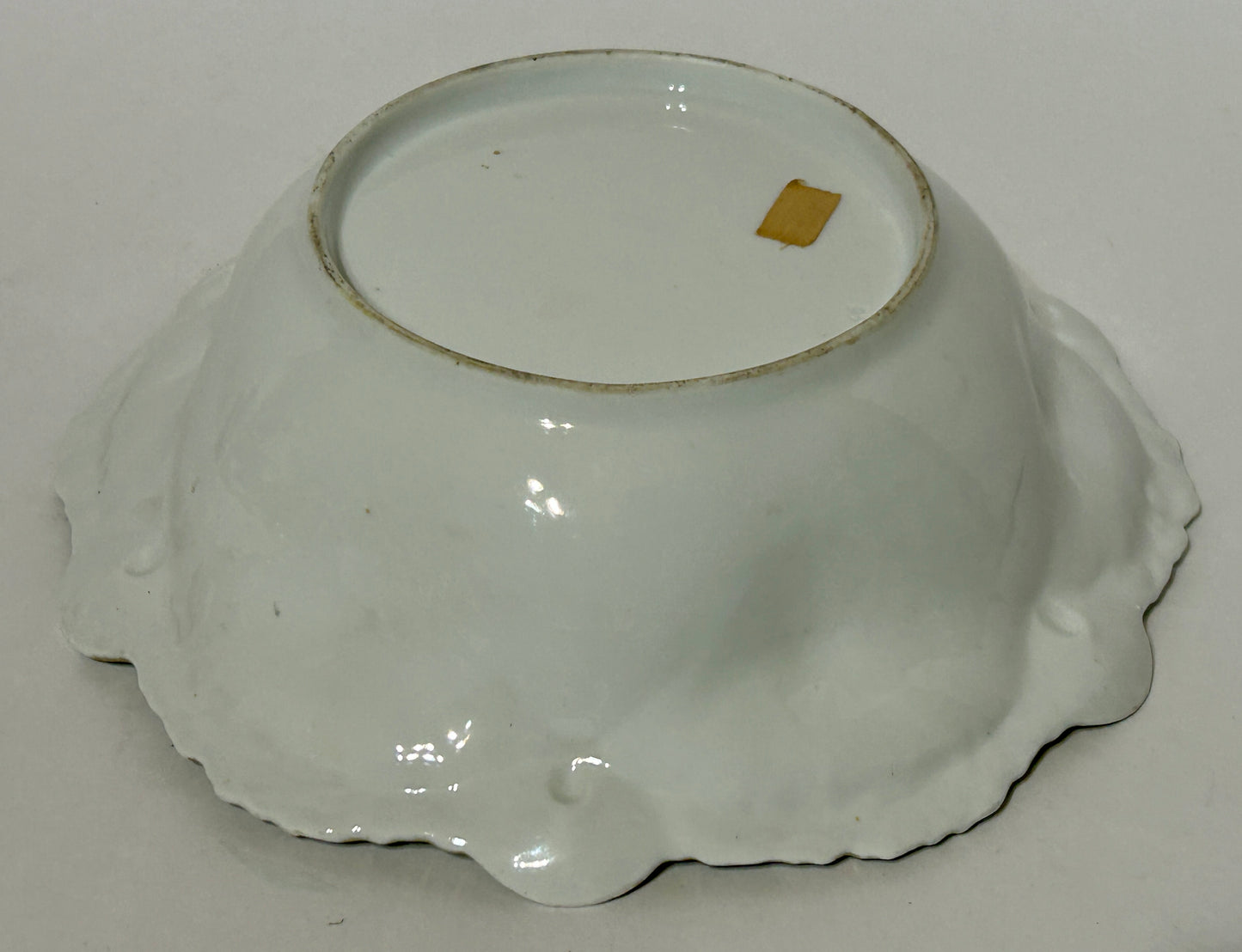 PRUSSIA TURKEY IN LANDSCAPE DECORATED ANTIQUE BOWL