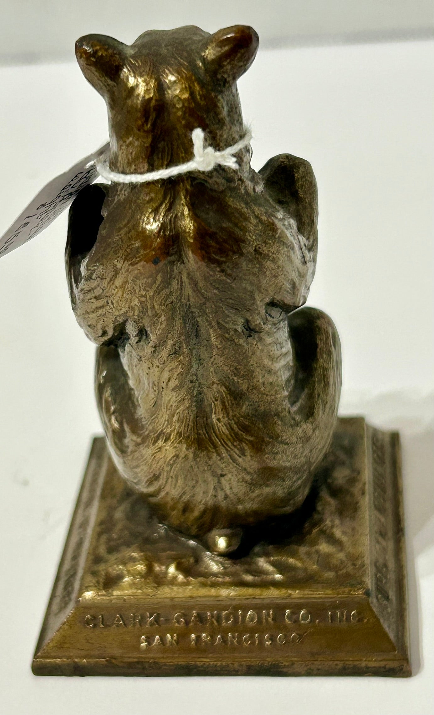 BEAR ADVERTISING ANTIQUE IRON FIGURAL PAPERWEIGHT