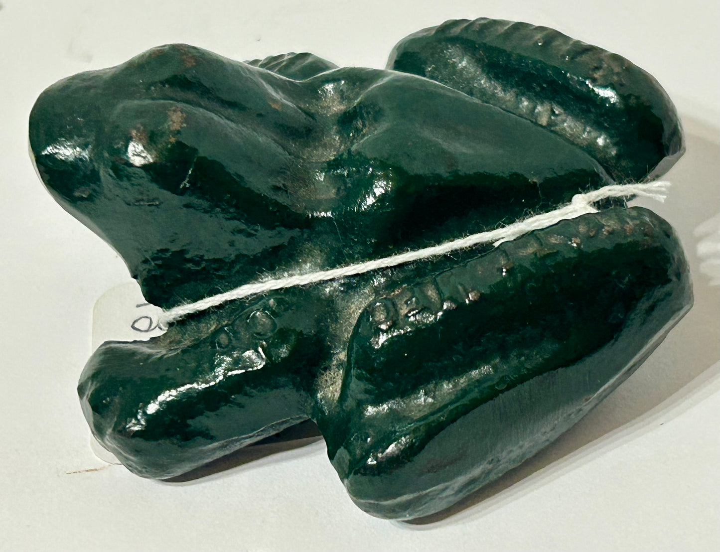 CAST IRON FROG PAPERWEIGHT ADVERTISING WYATT MFG. SALINA KANSAS