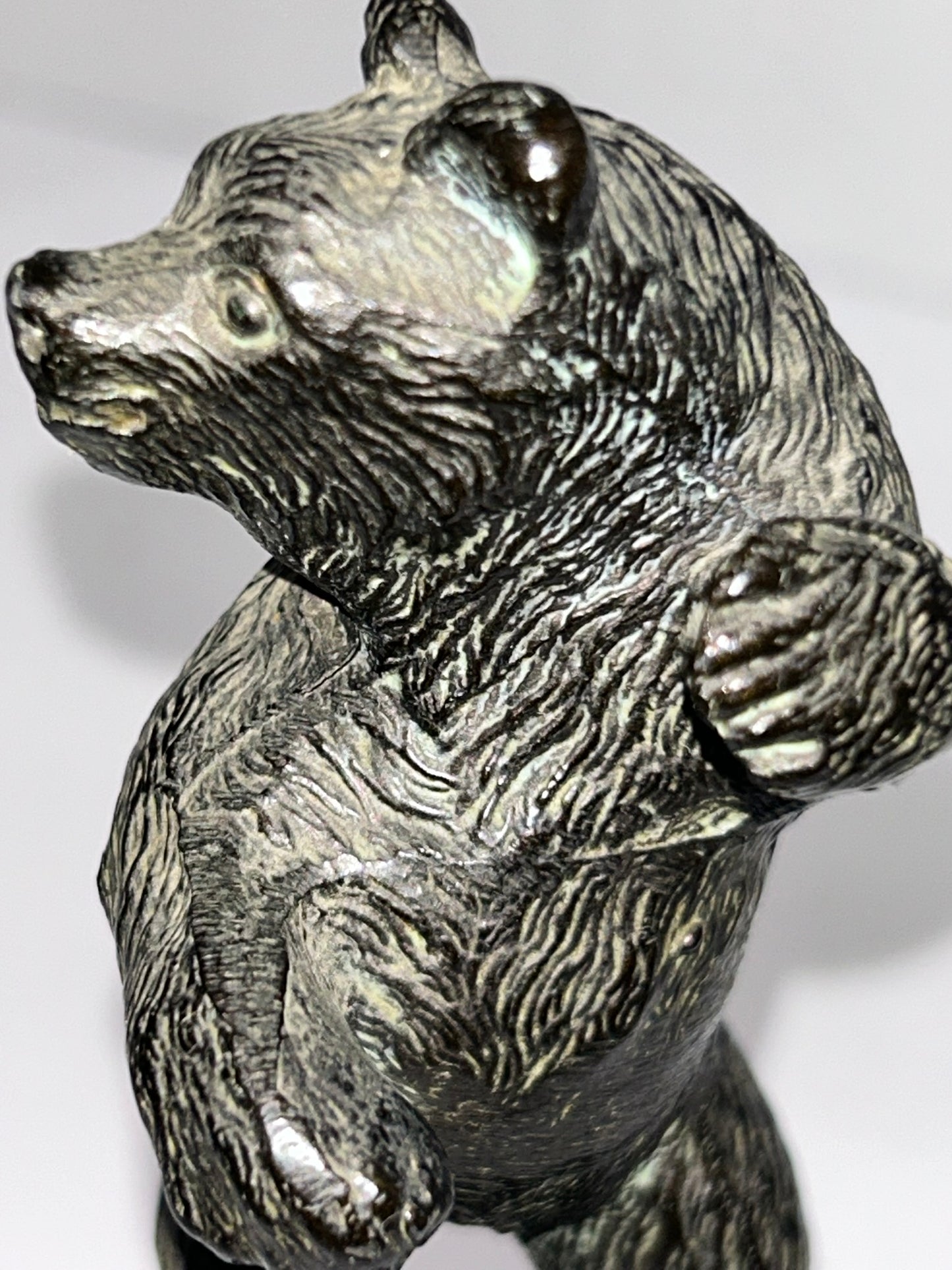 BEAR FIGURAL ADVERTISING PAPERWEIGHT FOR CALIFORNIA INSURANCE CO.