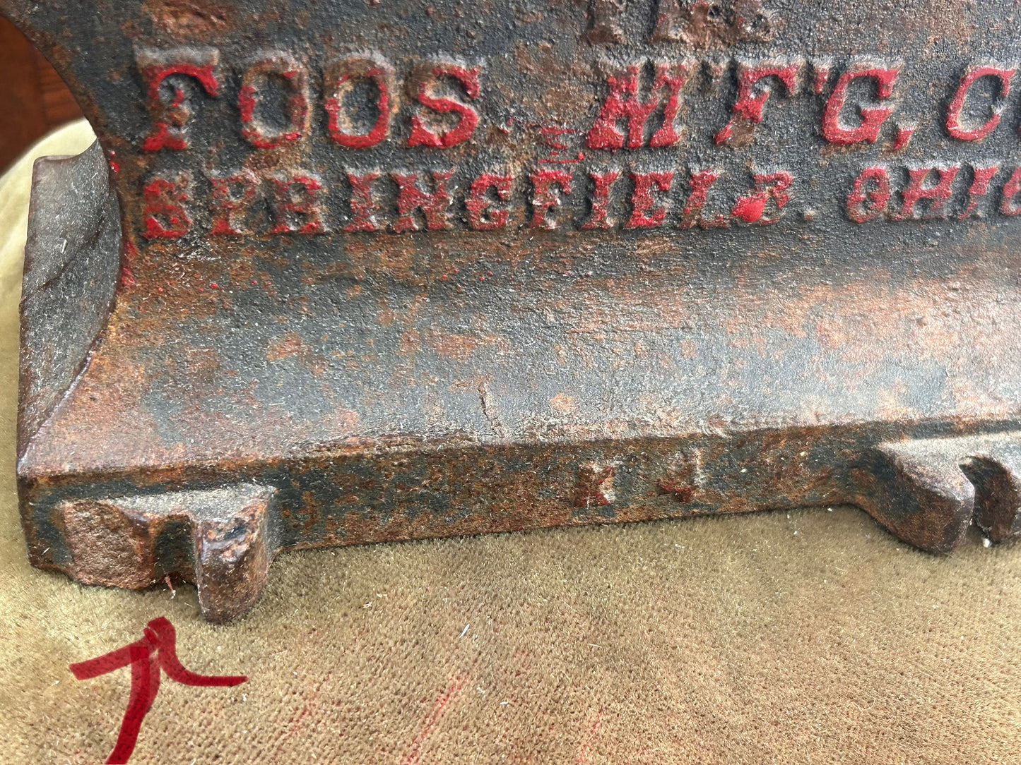 "SCIENTIFIC" ANVIL BY FOOS MFG. CO.