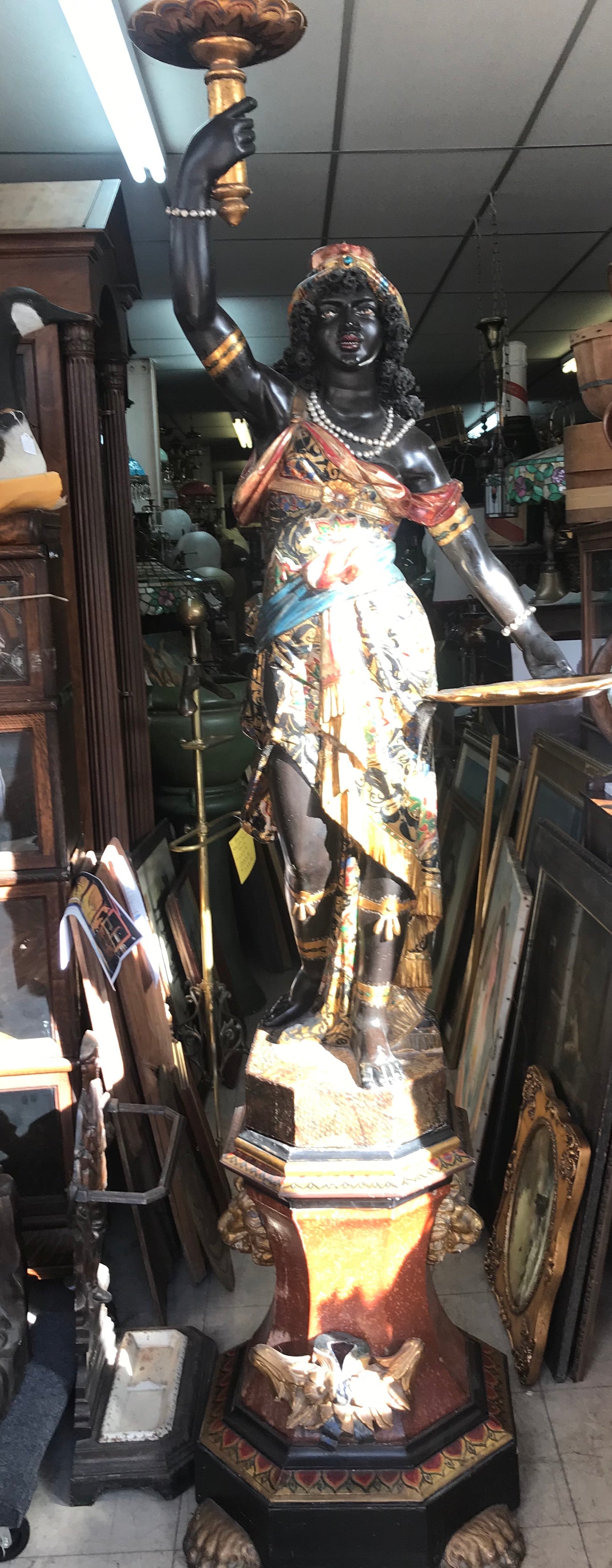 ANTIQUE BLACKAMOOR FIGURE