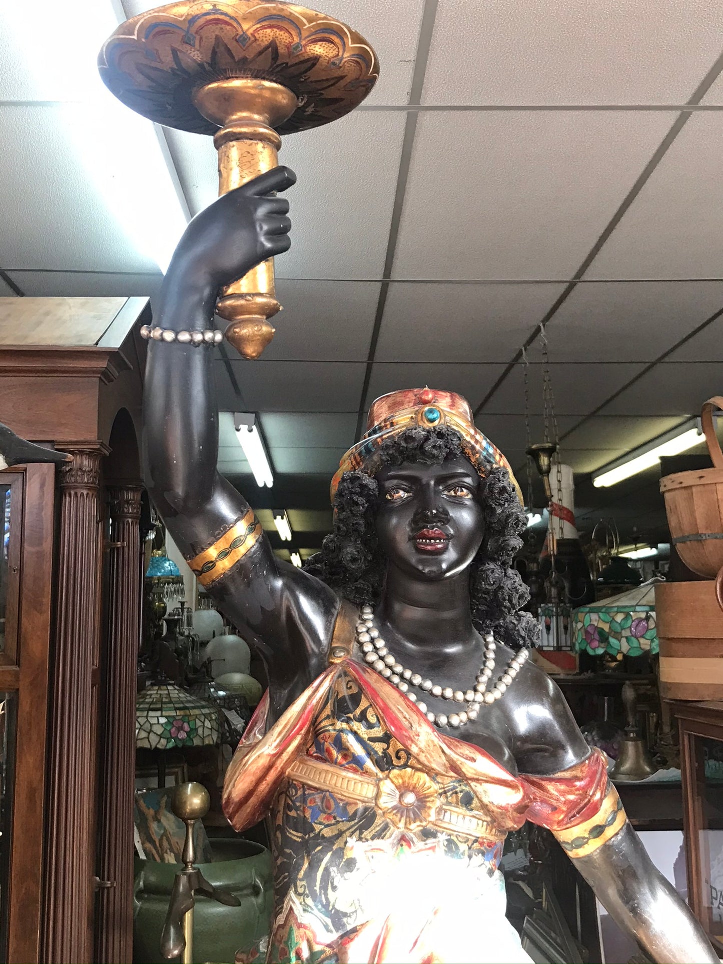 ANTIQUE BLACKAMOOR FIGURE