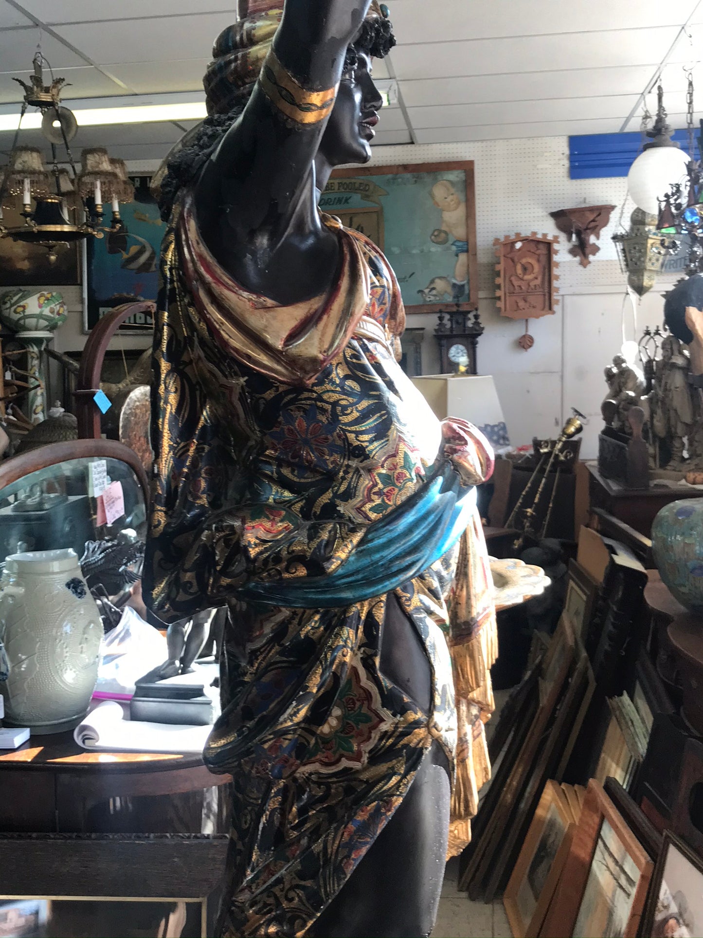 ANTIQUE BLACKAMOOR FIGURE