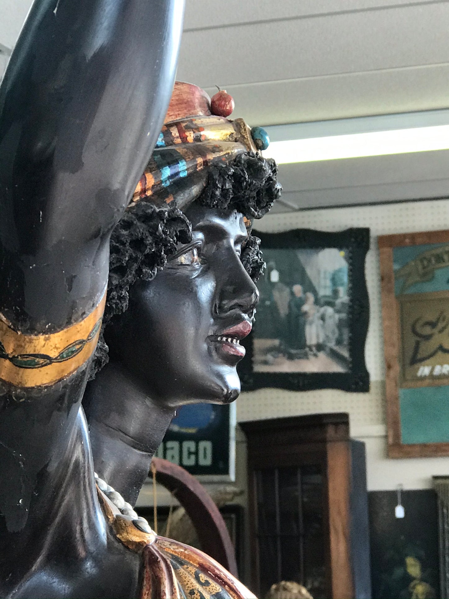 ANTIQUE BLACKAMOOR FIGURE
