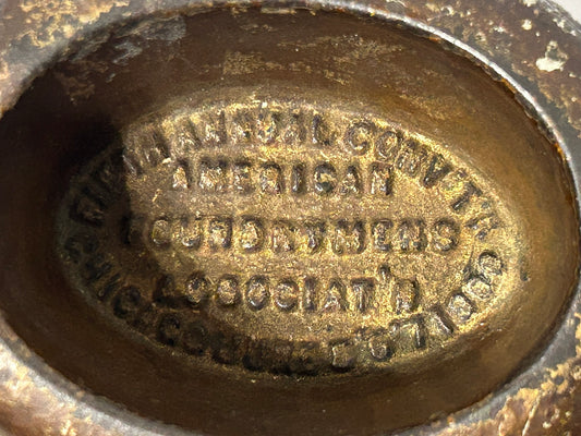 AMERICAN FOUNDRY MENS ASSOCIATION ADVERTISING CAST IRON HAT PAPERWEIGHT